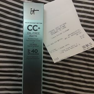 make up. cc oil free full cover cream make up foun